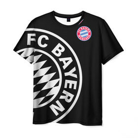 Мужская футболка 3D с принтом Bayern Munchen Exclusive в Екатеринбурге, 100% полиэфир | прямой крой, круглый вырез горловины, длина до линии бедер | bayern | exclusive | munich | бавария | эксклюзив