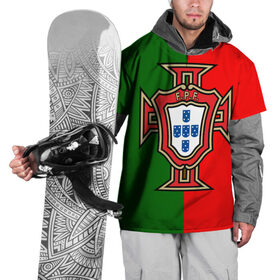 Накидка на куртку 3D с принтом Сборная Португалии флаг в Екатеринбурге, 100% полиэстер |  | португалия | футбол