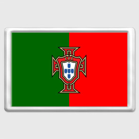 Магнит 45*70 с принтом Сборная Португалии флаг в Екатеринбурге, Пластик | Размер: 78*52 мм; Размер печати: 70*45 | португалия | футбол