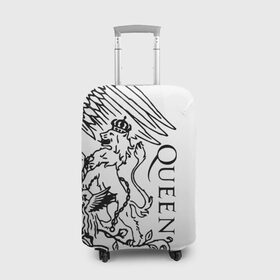 Чехол для чемодана 3D с принтом Queen в Екатеринбурге, 86% полиэфир, 14% спандекс | двустороннее нанесение принта, прорези для ручек и колес | paul rodgers | queen | брайан мэй | джон дикон | квин | меркури | меркьюри | мэркури | роджер тейлор | рок группа | фредди | фреди