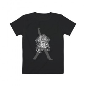 Детская футболка хлопок с принтом Queen в Екатеринбурге, 100% хлопок | круглый вырез горловины, полуприлегающий силуэт, длина до линии бедер | paul rodgers | queen | брайан мэй | джон дикон | квин | меркури | меркьюри | мэркури | роджер тейлор | рок группа | фредди | фреди