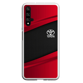 Чехол для Honor 20 с принтом TOYOTA SPORT в Екатеринбурге, Силикон | Область печати: задняя сторона чехла, без боковых панелей | Тематика изображения на принте: auto | car | carbon | toyota | автомобиль | машина