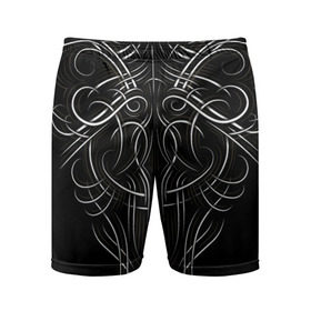 Мужские шорты 3D спортивные с принтом Tribal Pattern в Екатеринбурге,  |  | biker | bodybuilding | cool | fitness | gothic | gym | pattern | sport | style | tattoo | tribal | тату