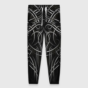 Женские брюки 3D с принтом Tribal Pattern в Екатеринбурге, полиэстер 100% | прямой крой, два кармана без застежек по бокам, с мягкой трикотажной резинкой на поясе и по низу штанин. В поясе для дополнительного комфорта — широкие завязки | biker | bodybuilding | cool | fitness | gothic | gym | pattern | sport | style | tattoo | tribal | тату