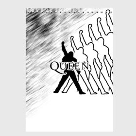 Скетчбук с принтом Queen в Екатеринбурге, 100% бумага
 | 48 листов, плотность листов — 100 г/м2, плотность картонной обложки — 250 г/м2. Листы скреплены сверху удобной пружинной спиралью | paul rodgers | queen | брайан мэй | джон дикон | квин | меркури | меркьюри | мэркури | роджер тейлор | рок группа | фредди | фреди