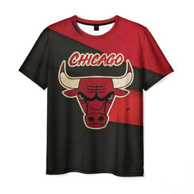 Мужская футболка 3D с принтом Чикаго олд в Екатеринбурге, 100% полиэфир | прямой крой, круглый вырез горловины, длина до линии бедер | chicago | chicago bulls | nba | баскетбол | нба | спорт | чикаго | чикаго булз
