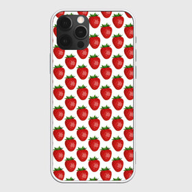 Чехол для iPhone 12 Pro Max с принтом Клубника в Екатеринбурге, Силикон |  | клубничка | лето | ягода