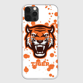 Чехол для iPhone 12 Pro Max с принтом Огненный тигр в Екатеринбурге, Силикон |  | Тематика изображения на принте: дикий | желтый | зверь | злой | лес | охотник | стая | тигр | узор | хищник | черный | шерсть