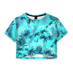 Женская футболка 3D укороченная с принтом GTA San Andreas Tommy Vercetti в Екатеринбурге, 100% полиэстер | круглая горловина, длина футболки до линии талии, рукава с отворотами | 80 е | gta | vice city |   лето | вай сити | вайс сити | гта | майами | неон | пальмы | пляжная | рубашка | томми версетти | тони монтана