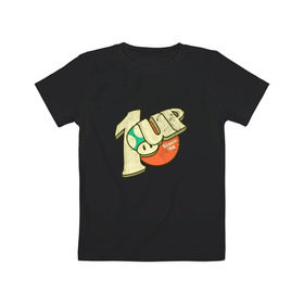 Детская футболка хлопок с принтом 1up в Екатеринбурге, 100% хлопок | круглый вырез горловины, полуприлегающий силуэт, длина до линии бедер | nintendo | марио | нинтендо