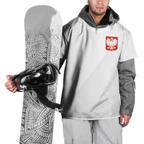 Накидка на куртку 3D с принтом Польша домашняя форма в Екатеринбурге, 100% полиэстер |  | Тематика изображения на принте: 