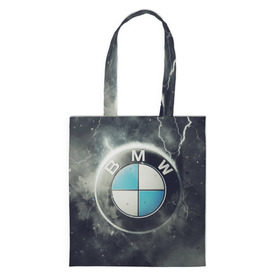 Сумка 3D повседневная с принтом Логотип BMW в Екатеринбурге, 100% полиэстер | Плотность: 200 г/м2; Размер: 34×35 см; Высота лямок: 30 см | logo bmw | бмв | логотип bmw | логотип бмв