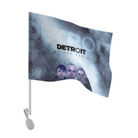 Флаг для автомобиля с принтом Detroit become human в Екатеринбурге, 100% полиэстер | Размер: 30*21 см | dbh | detroit | gamer