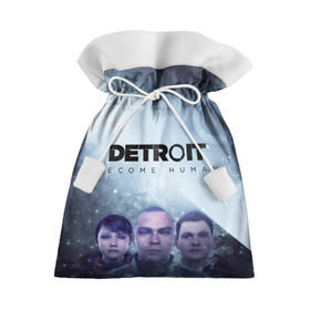 Подарочный 3D мешок с принтом Detroit become human в Екатеринбурге, 100% полиэстер | Размер: 29*39 см | dbh | detroit | gamer