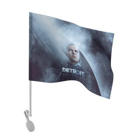 Флаг для автомобиля с принтом Detroit become human в Екатеринбурге, 100% полиэстер | Размер: 30*21 см | dbh | detroit | gamer