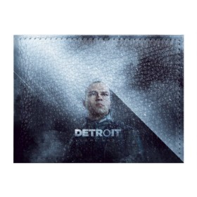Обложка для студенческого билета с принтом Detroit become human в Екатеринбурге, натуральная кожа | Размер: 11*8 см; Печать на всей внешней стороне | dbh | detroit | gamer