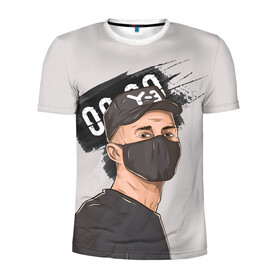 Мужская футболка 3D спортивная с принтом 00:00 в Екатеринбурге, 100% полиэстер с улучшенными характеристиками | приталенный силуэт, круглая горловина, широкие плечи, сужается к линии бедра | назар вотяков | обладает | русский рэп
