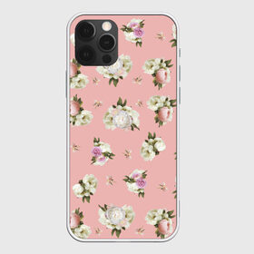 Чехол для iPhone 12 Pro Max с принтом Пионы розовые в Екатеринбурге, Силикон |  | букет | пионы | розовый | розы | цветы