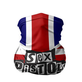 Бандана-труба 3D с принтом Sex Pistols в Екатеринбурге, 100% полиэстер, ткань с особыми свойствами — Activecool | плотность 150‒180 г/м2; хорошо тянется, но сохраняет форму | англия | британия | панк | флаг