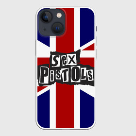 Чехол для iPhone 13 mini с принтом Sex Pistols в Екатеринбурге,  |  | англия | британия | панк | флаг