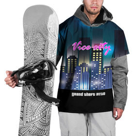 Накидка на куртку 3D с принтом GTA-Vice City в Екатеринбурге, 100% полиэстер |  | 