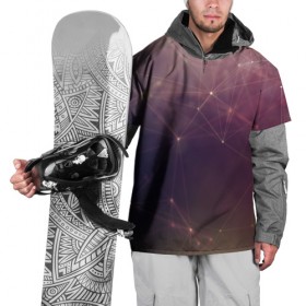 Накидка на куртку 3D с принтом Геометрия космоса в Екатеринбурге, 100% полиэстер |  | abstraction | cosmos | nebula | space | star | universe | абстракция | вселенная | звезды | космос | мир | планеты