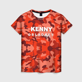 Женская футболка 3D с принтом Kenny в Екатеринбурге, 100% полиэфир ( синтетическое хлопкоподобное полотно) | прямой крой, круглый вырез горловины, длина до линии бедер | назар вотяков | обладает | русский рэп