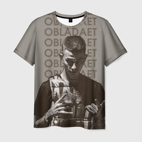 Мужская футболка 3D с принтом New rap в Екатеринбурге, 100% полиэфир | прямой крой, круглый вырез горловины, длина до линии бедер | назар вотяков | обладает | русский рэп
