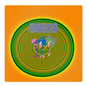 Магнитный плакат 3Х3 с принтом Sonic в Екатеринбурге, Полимерный материал с магнитным слоем | 9 деталей размером 9*9 см | hedgehog | knuckles | sega | sonic | super | tails | ёжик | ехидна | лисенок | лисица | наклз | сега | соник | супер | суперёжик | тэилз | тэилс