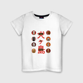 Детская футболка хлопок с принтом Остров собак - собаки в Екатеринбурге, 100% хлопок | круглый вырез горловины, полуприлегающий силуэт, длина до линии бедер | isle of dogs | wes anderson | кобаяши | кукольная анимация | остров собак | собачий остров | уэс андерсон | япония