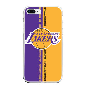 Чехол для iPhone 7Plus/8 Plus матовый с принтом Los angeles lakers NBA в Екатеринбурге, Силикон | Область печати: задняя сторона чехла, без боковых панелей | basketbal | basketball | la | lakers | los angeles | los angeles lakers | national | nba | анжелес | баскетбол | лос анджелес | лэйкерс | национальная бескетбольная ассоциация | нба | онил | шакил