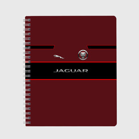 Тетрадь с принтом Jaguar в Екатеринбурге, 100% бумага | 48 листов, плотность листов — 60 г/м2, плотность картонной обложки — 250 г/м2. Листы скреплены сбоку удобной пружинной спиралью. Уголки страниц и обложки скругленные. Цвет линий — светло-серый
 | Тематика изображения на принте: c x17 | c x75 concept | c xf | cars | e pace | f pace | jaguar | land | r d6 | r2 | r3 | r4 | r5 | rover. r1 | xkr 75 | авто | автомобиль | знак | лого | машина | символ | тачка | эмблема | ягуар