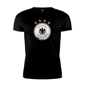 Мужская футболка премиум с принтом Сборная Германии в Екатеринбурге, 92% хлопок, 8% лайкра | приталенный силуэт, круглый вырез ворота, длина до линии бедра, короткий рукав | сборная германии | футбол | чемпионат мира