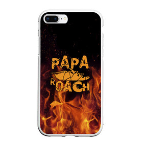 Чехол для iPhone 7Plus/8 Plus матовый с принтом Papa Roach в Екатеринбурге, Силикон | Область печати: задняя сторона чехла, без боковых панелей | papa roach | roach | папа роач | папароач | папароч | роач | роч