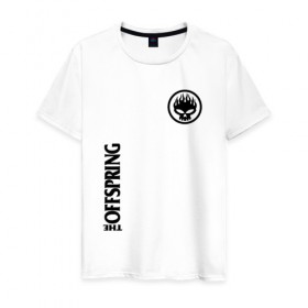 Мужская футболка хлопок с принтом The Offspring в Екатеринбурге, 100% хлопок | прямой крой, круглый вырез горловины, длина до линии бедер, слегка спущенное плечо. | offspring | офспринг | оффспринг | рок
