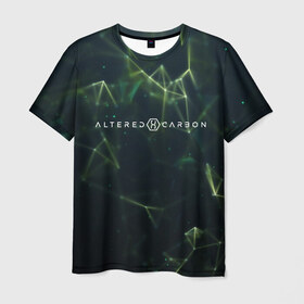 Мужская футболка 3D с принтом видоизмененный углерод, в Екатеринбурге, 100% полиэфир | прямой крой, круглый вырез горловины, длина до линии бедер | altere | будущее | бэнкрофт | видоизмененный углерод | генетика | джеймс пьюрфой | ковач | марта игареда | наука | неонуар | ортега | ричард морган | фантастика | футуризм | юэль киннаман