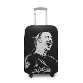 Чехол для чемодана 3D с принтом Zlatan Ibrahimovic в Екатеринбурге, 86% полиэфир, 14% спандекс | двустороннее нанесение принта, прорези для ручек и колес | football | златан ибрагимович | игрок | сборная швеции | футбол | футболист