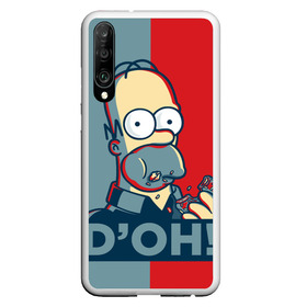 Чехол для Honor P30 с принтом Homer Simpson (DOH!) в Екатеринбурге, Силикон | Область печати: задняя сторона чехла, без боковых панелей | bart | doh | homer | homer simpson | hope | hope poster | lisa | march | poster | simpsons | барт. лиза | гомер | мардж | мегги | пончик | пончик и гомер | симпсоны