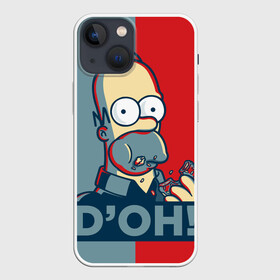 Чехол для iPhone 13 mini с принтом Homer Simpson (DOH) в Екатеринбурге,  |  | bart | doh | homer | homer simpson | hope | hope poster | lisa | march | poster | simpsons | барт. лиза | гомер | мардж | мегги | пончик | пончик и гомер | симпсоны