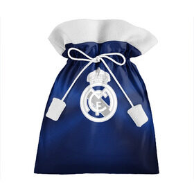 Подарочный 3D мешок с принтом Real Madrid в Екатеринбурге, 100% полиэстер | Размер: 29*39 см | football | logo | real madrid | spain | sport | арт | испания | лига | лого | реал | спорт | текстура | фк | футбол | футбольный клуб | эмблема