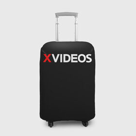 Чехол для чемодана 3D с принтом Xvideos в Екатеринбурге, 86% полиэфир, 14% спандекс | двустороннее нанесение принта, прорези для ручек и колес | xvideos