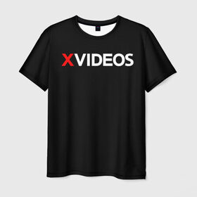 Мужская футболка 3D с принтом Xvideos в Екатеринбурге, 100% полиэфир | прямой крой, круглый вырез горловины, длина до линии бедер | xvideos