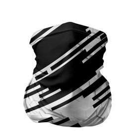 Бандана-труба 3D с принтом HEXAGON - Black and White в Екатеринбурге, 100% полиэстер, ткань с особыми свойствами — Activecool | плотность 150‒180 г/м2; хорошо тянется, но сохраняет форму | 