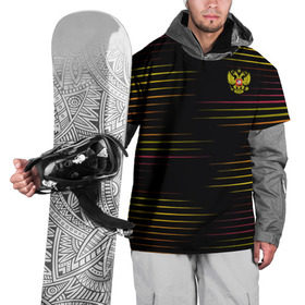 Накидка на куртку 3D с принтом RUSSIA - Multi-colored stripes в Екатеринбурге, 100% полиэстер |  | Тематика изображения на принте: 