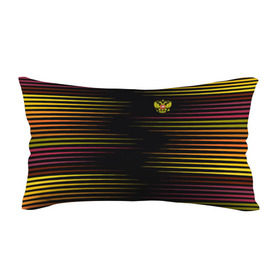 Подушка 3D антистресс с принтом RUSSIA - Multi-colored stripes в Екатеринбурге, наволочка — 100% полиэстер, наполнитель — вспененный полистирол | состоит из подушки и наволочки на молнии | 