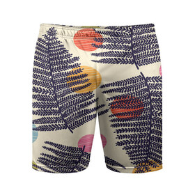 Мужские шорты 3D спортивные с принтом Тропики паттерн в Екатеринбурге,  |  | fashion | leaf | листья | мода | море | отдых | природа | тропики