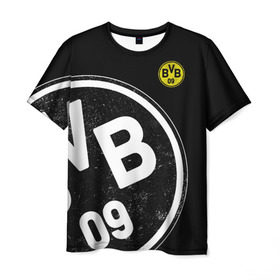 Мужская футболка 3D с принтом Borussia Dortmund Exclusive в Екатеринбурге, 100% полиэфир | прямой крой, круглый вырез горловины, длина до линии бедер | боруссия | дортмунд