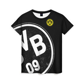 Женская футболка 3D с принтом Borussia Dortmund Exclusive в Екатеринбурге, 100% полиэфир ( синтетическое хлопкоподобное полотно) | прямой крой, круглый вырез горловины, длина до линии бедер | боруссия | дортмунд