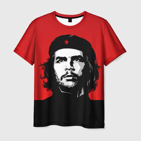 Мужская футболка 3D с принтом Che Guevara в Екатеринбурге, 100% полиэфир | прямой крой, круглый вырез горловины, длина до линии бедер | 
