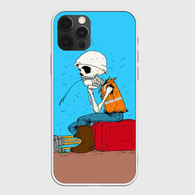 Чехол для iPhone 12 Pro Max с принтом Скелетон геодезист в Екатеринбурге, Силикон |  | Тематика изображения на принте: surveyor | геодезист | геодезия | скелет | скелетон